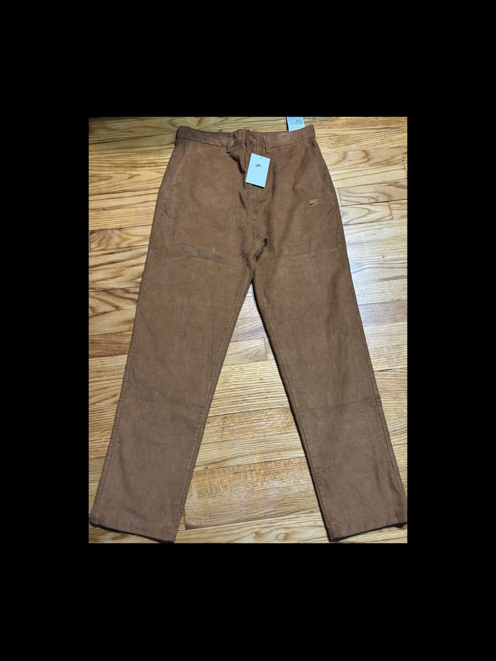 Nike Men's Corduroy Pants Brown Standard Fit Straight Leg Size 30x30 NEW!